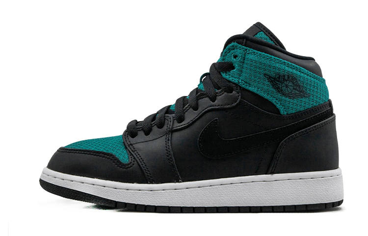 Jordan Jordan Air Jordan 1 Retro High Rio Teal High top Basketball Shoes Black Green Unisex