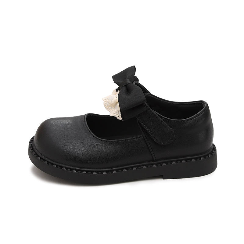 BODING BODING Slip Resistant Anti Kick Abrasion Resistant Low top Leather Shoes Kids'