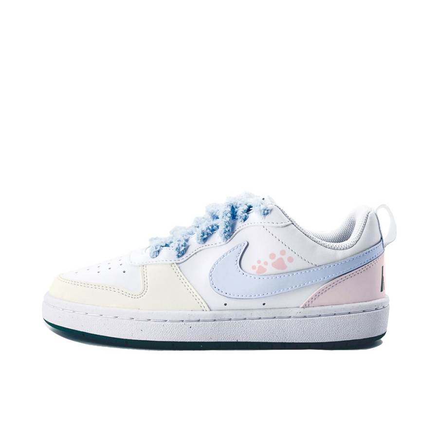 Nike Nike Court Borough Macaron Footprint Slip Resistant Abrasion Resistant Slip Resistant Abrasion Resistant Low top