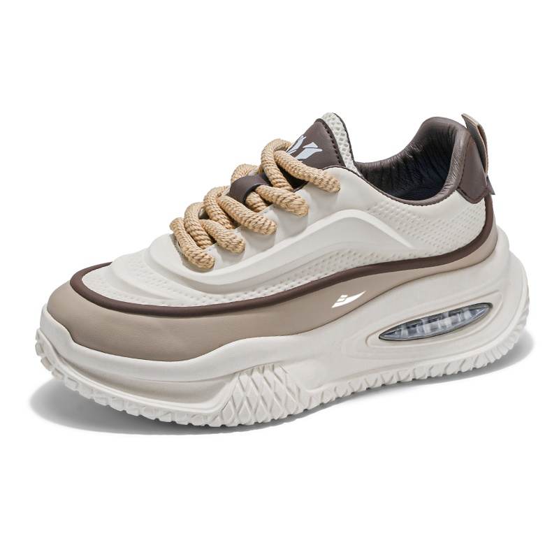 KUDING Synthetic Leather Cushioning Slip Resistant Abrasion Resistant Low top Casual Shoes Unisex
