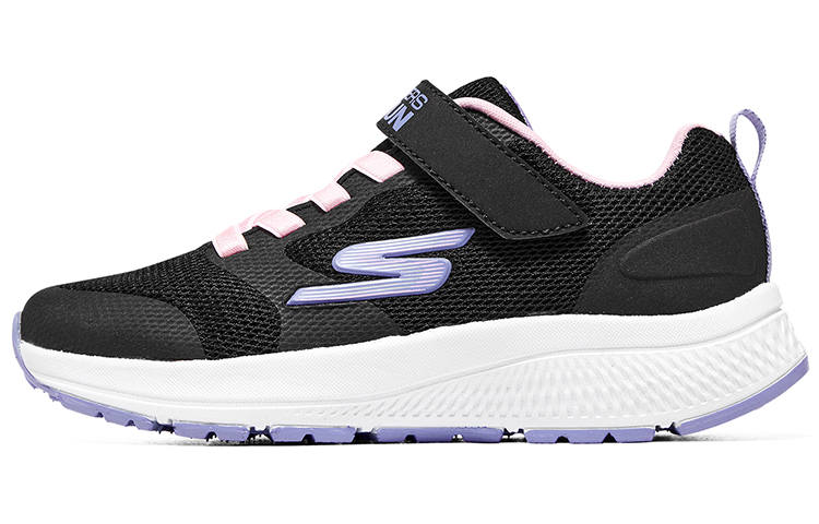 Skechers GIRLS Cushioning, Wear Resistant Low top Kids' Running Shoes Black Purple