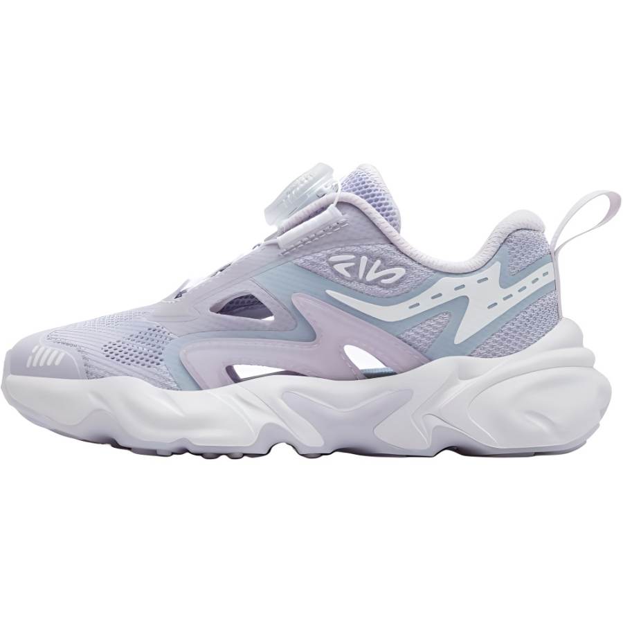 FILA KIDS Fabric Lightweight Cushioning Low top Kids' Running Shoes Heather Purple/Light Lavender Kids'