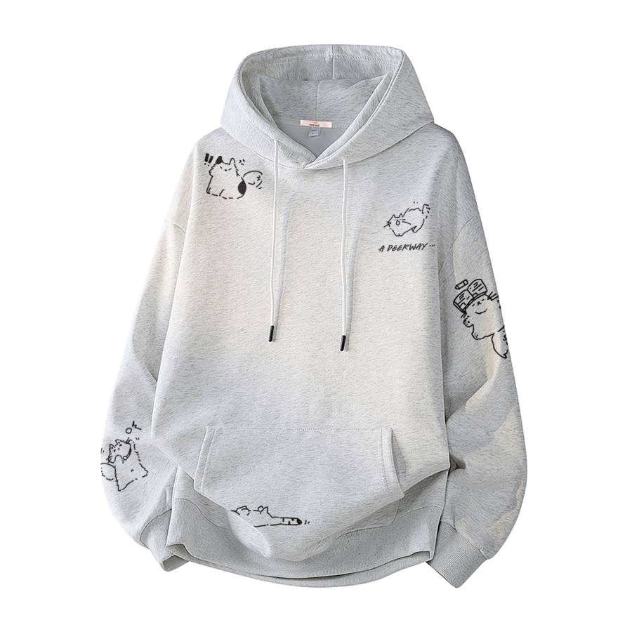 DEERWAY Sweatshirts Unisex Hooded Moderate Regular