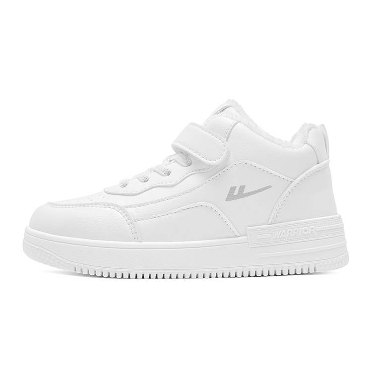 Warrior Everyday Versatile, Minimalist Style Casual, Thickened And Fleece Lined Mid top Skateboard Shoes Kids'