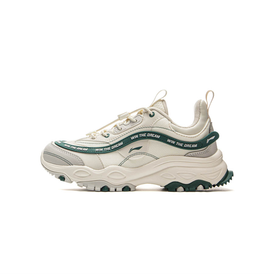 Li-Ning YOUNG Li Ning YOUNG Versatile Cushioning Low top Kids Lifestyle Shoes Ecru Kids'