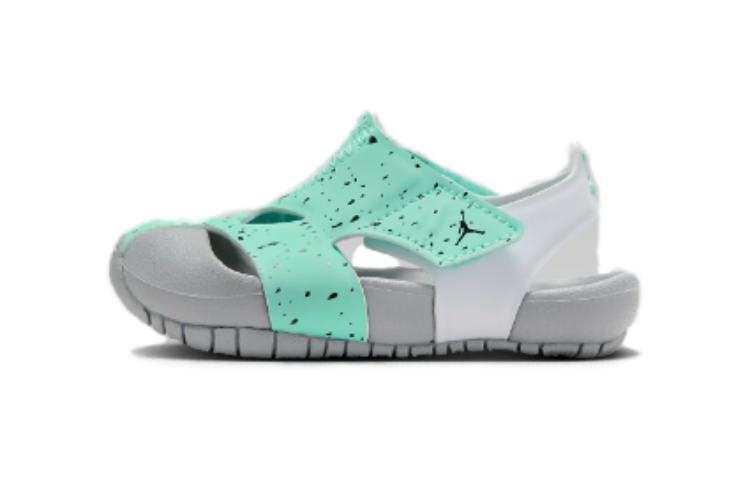 Jordan Jordan Flare Jordan Slip Resistant Abrasion Resistant Low top Toddler Shoes Gray Green Infant And Toddler