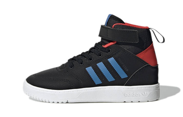Adidas Originals Drop Step 360 C Comfortable High top Kids' Skateboarding Shoes Black Red Children Aged 3 7 Years Old