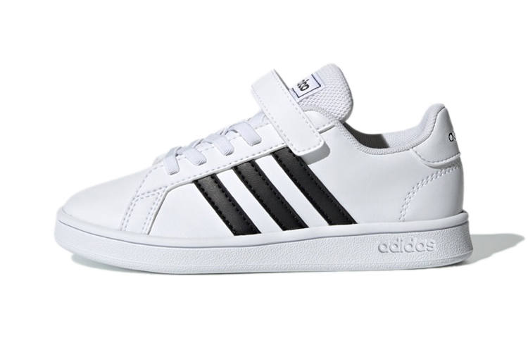 Adidas Neo GRAND COURT C Hook and loop Cushioning, Wear Resistant Low top Skateboard Shoes White Black