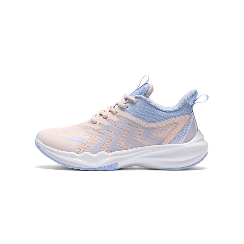 361°KIDS Giraffe 3.0 Slip Resistant Cushioning Abrasion Resistant Low top Kids' Running Shoes Pink Blue White Kids'