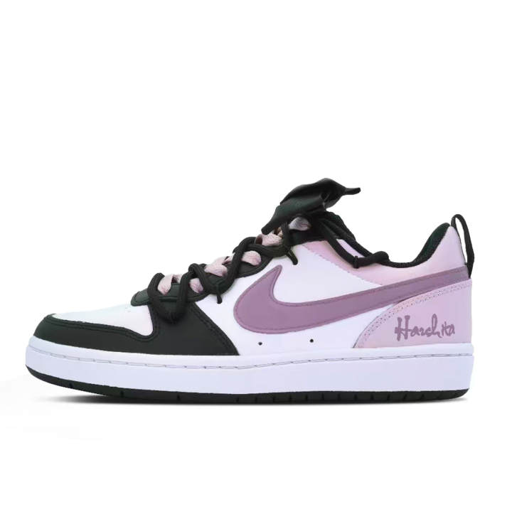 Nike Nike Court Borough Urban Chic Style Color Block Leather Slip Resistant Abrasion Resistant