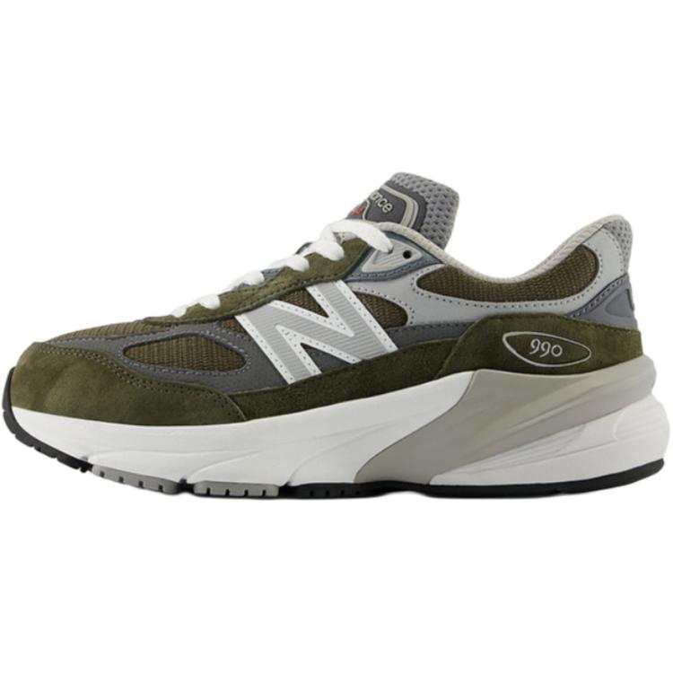 New Balance New Balance NB 990 V6 Low top Kids' Running Shoes Gray Green Teenagers