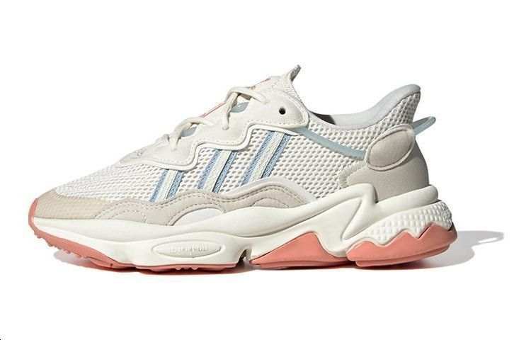 Adidas Originals OZWEEGO J Abrasion Resistant Low top Kids Lifestyle Shoes Ecru
