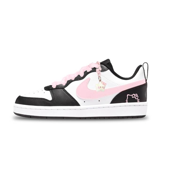 Nike Nike Court Borough Leather Abrasion Resistant Abrasion Resistant Low top Kids' Skateboarding Shoes Unisex