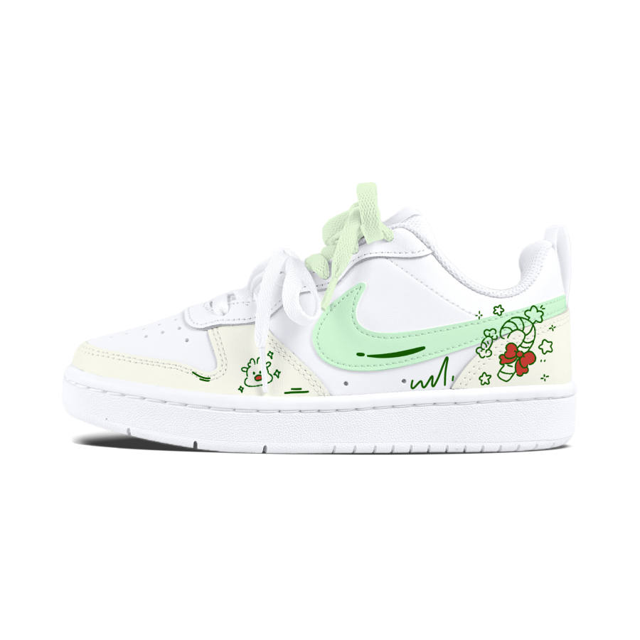 Nike Nike Court Borough Halloween Gift Abrasion Resistant Slip Resistant Kids' Skateboarding Shoes Teenagers