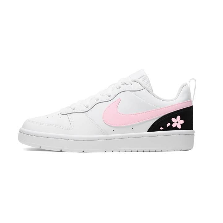 Nike Nike Court Borough Pink Cherry Blossom Slip Resistant Abrasion Resistant Low top Kids' Skateboarding Shoes Pink Unisex