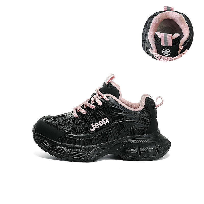 Jeep Synthetic Leather Sports Versatile, Slip Resistant, Abrasion Resistant, Fleece Lined Thermal Low top