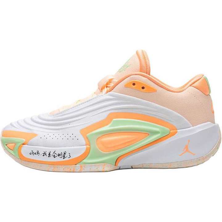 Jordan Jordan Luka 3 Low top Basketball Shoes White Orange Unisex