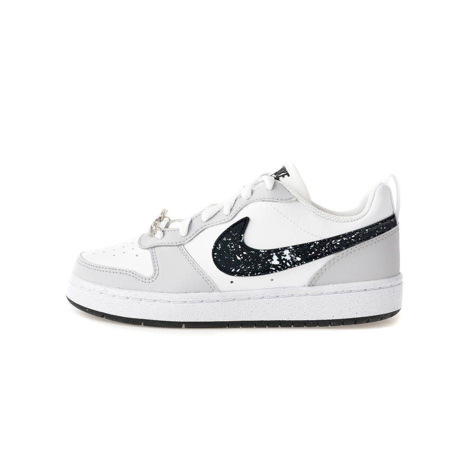 Nike Nike Court Borough Cushioning Abrasion Resistant Low top Kids' Skateboarding Shoes Gray Unisex