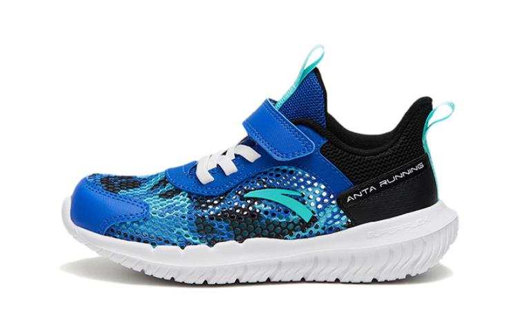Antakids Anta Slip Resistant Anti Kick Cushioning Low top Kids' Running Shoes Blue White Children Aged 3 7 Years Old