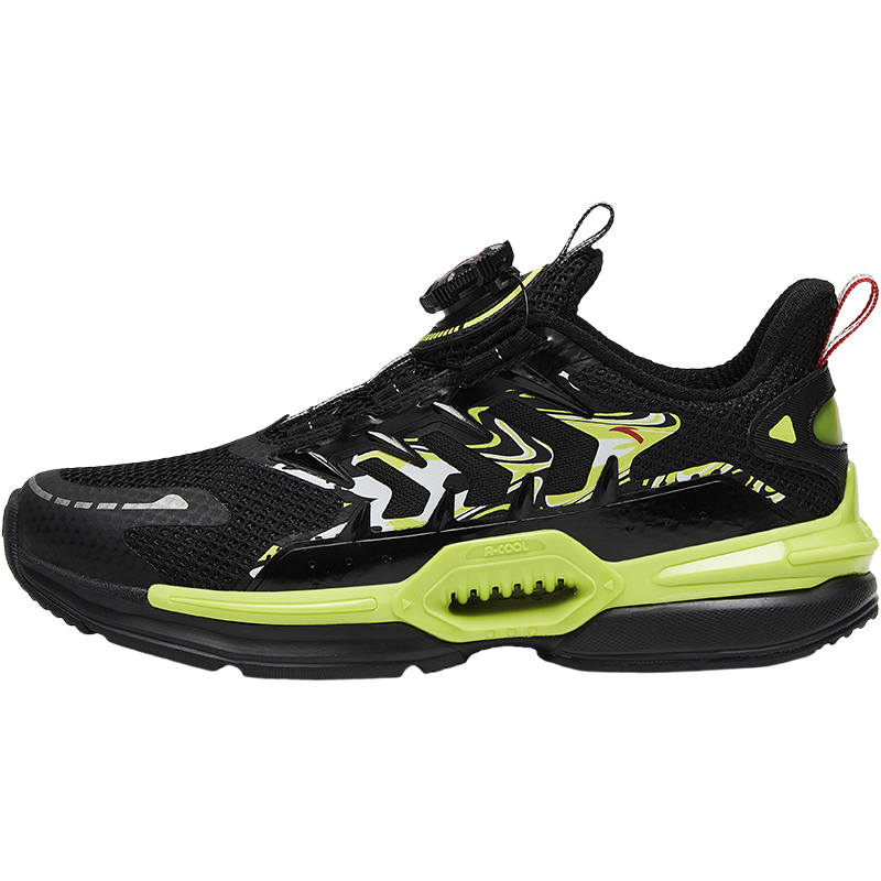 Antakids Fabric Low top Casual Shoes Black Green Teenagers