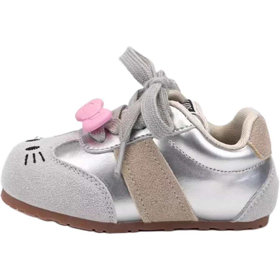QINUOSHU PU Polyurethane Slip Resistant Anti Kick Abrasion Resistant Low top Kids Lifestyle Shoes