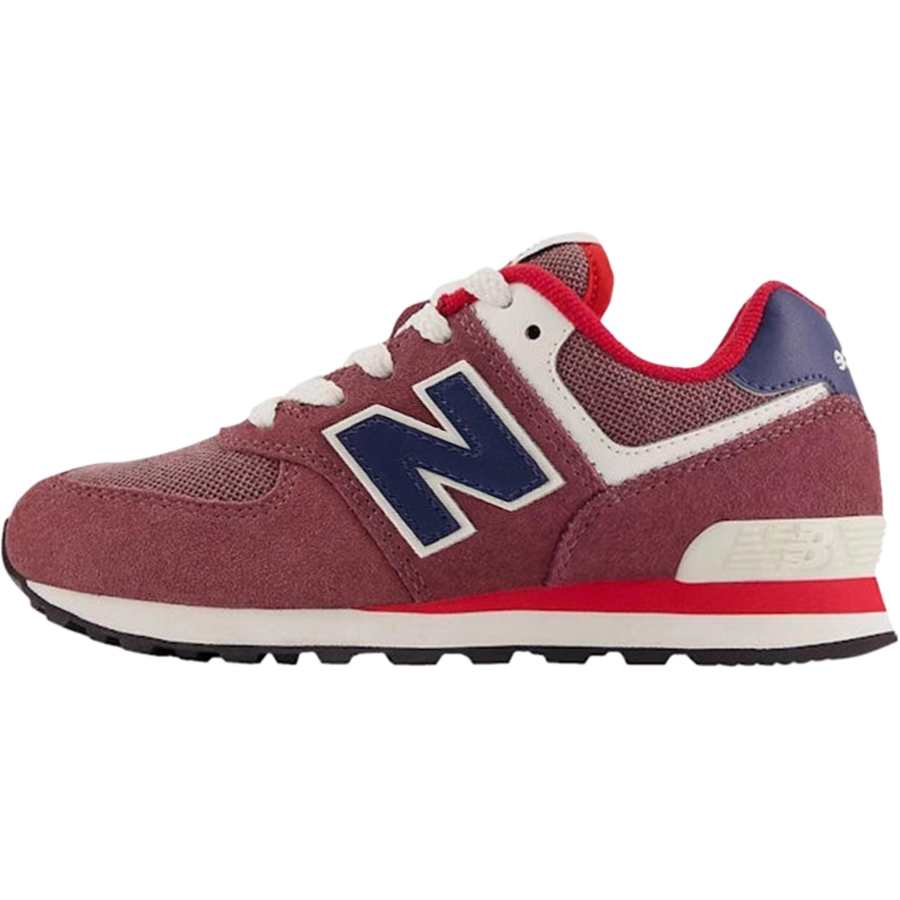 New Balance New Balance NB 574 Abrasion Resistant Low top Kids Lifestyle Shoes Red Blue Kids'