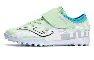 Joma Synthetic Leather Slip Resistant Abrasion Resistant Low top Kids' Soccer Shoes Green Kids'
