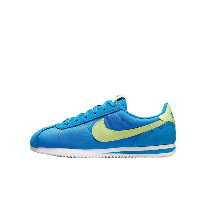 Nike Nike Cortez Slip Resistant Low top Kids' Running Shoes Blue Yellow Kids'