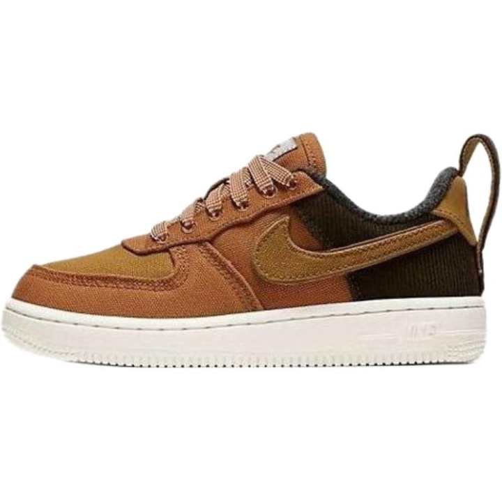 Nike Nike Air Force 1 Abrasion Resistant Abrasion Resistant Low top Kids' Skateboarding Shoes Brown Black