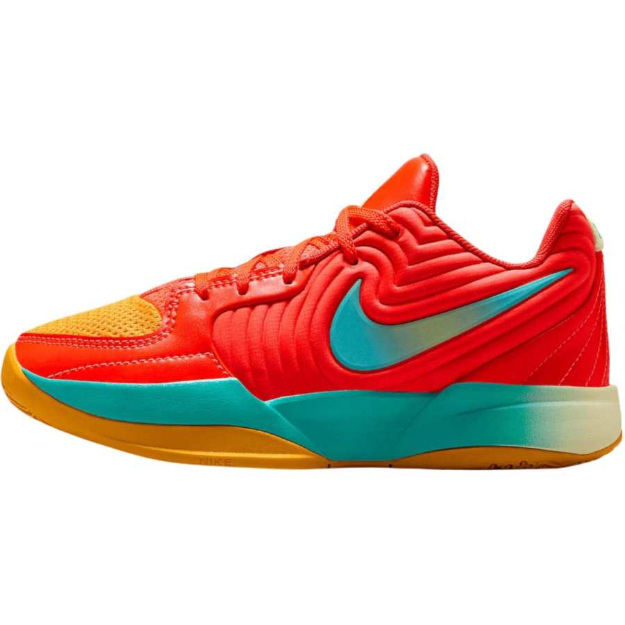 Nike Nike Ja Morant 2 Slip Resistant Abrasion Resistant Low top Children's Basketball Shoes Red Teenagers