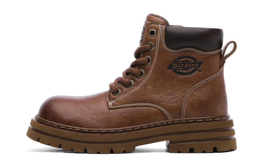 Dickies Slip Resistant Anti Kick Cushioning Abrasion Resistant Height Increasing Support High top Kids' Leather Shoes
