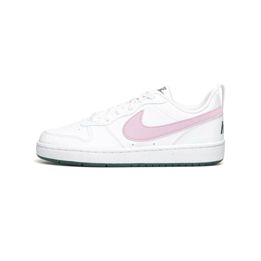 Nike Nike WAO Synthetic Leather Slip Resistant Abrasion Resistant Low top Kids' Skateboarding Shoes White Pink Teenagers