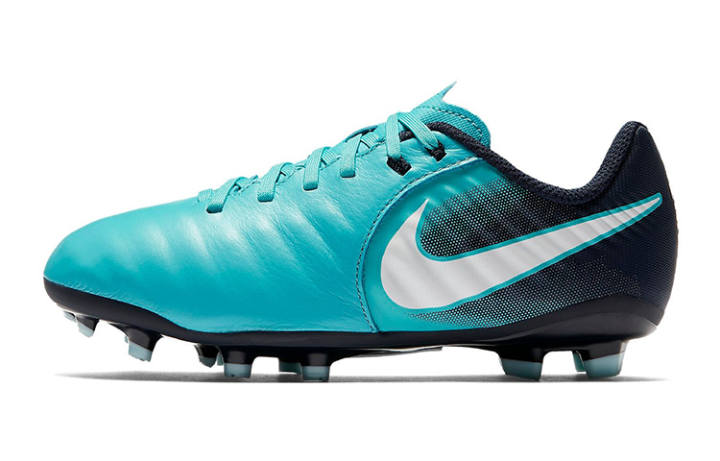 Nike Nike Tiempo Ligera 6 Slip Resistant Cushioning Abrasion Resistant Low top Soccer Shoes Blue Kids'