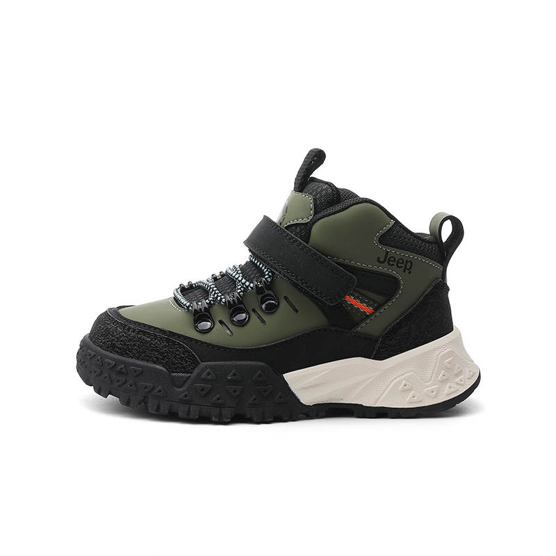 Jeep Abrasion Resistant Abrasion Resistant Low top Kids' Running Shoes Black/Army Green Kids'