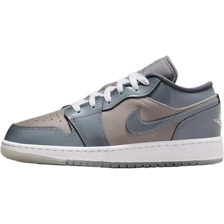 Jordan Jordan Air Jordan 1 Low top Skateboard Shoes Medium Gray/White/Cool Gray/Brown Unisex