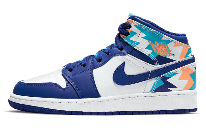 Jordan Jordan 1 Mid GS Geometric Pint