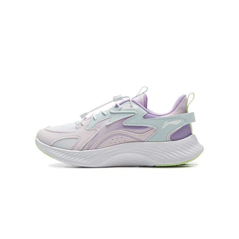 Li-Ning YOUNG Li Ning YOUNG Sports Life Collection Synthetic Leather, Textile Low top Casual Shoes Purple Pink Unisex