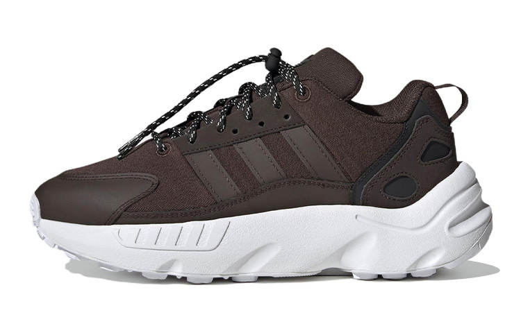 Adidas Originals ZX 22 Slip Resistant, Abrasion Resistant, Lightweight Sports Casual Shoes Coffee Teenagers