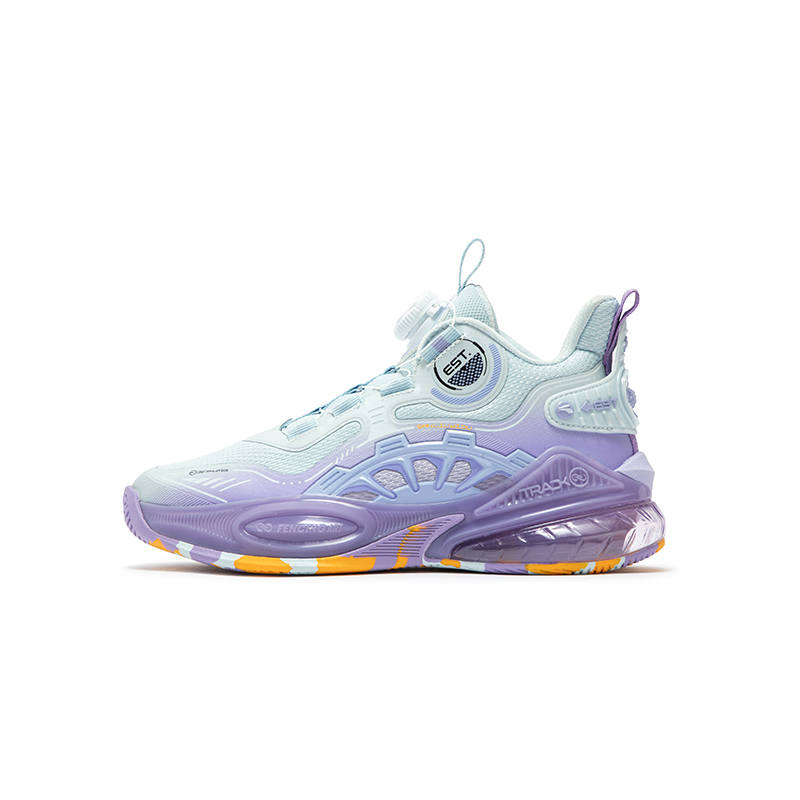 361°KIDS Low top Basketball Shoes Blue Purple Unisex