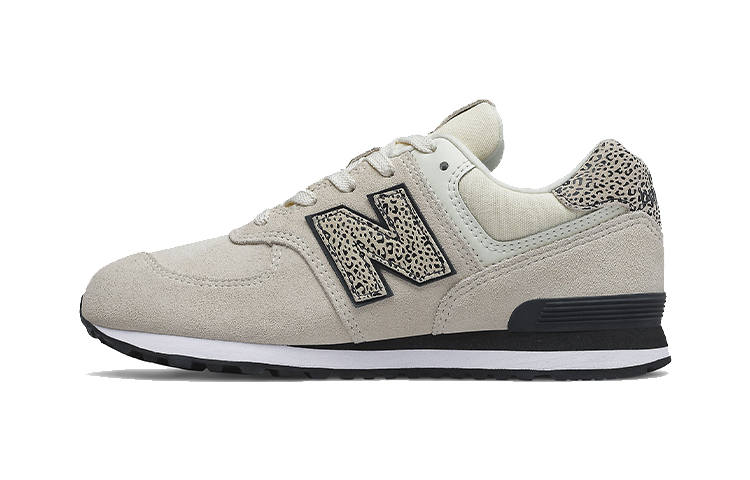 New Balance New Balance NB 574 Animal Print Casual Shoes Khaki Teenagers