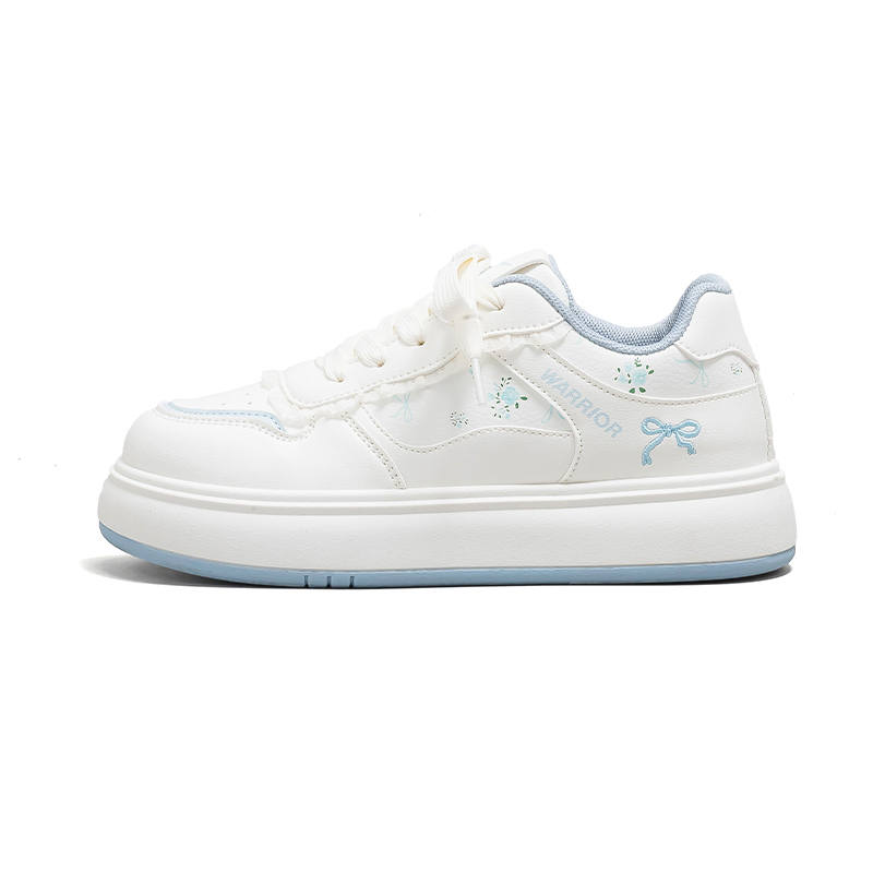 Warrior Low top Skateboard Shoes Women's Beige Blue