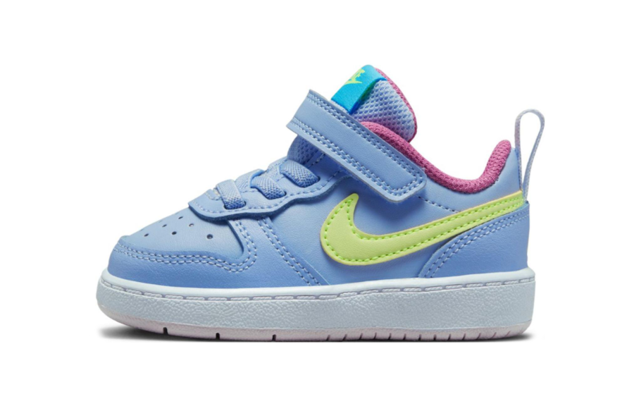 Nike Nike Court Borough Low 2 TD Slip Resistant Abrasion Resistant Low top Toddler Shoes Blue Infant And Toddler
