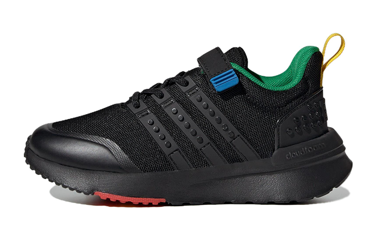 Adidas Neo LEGO x Adidas Neo Racer TR21 Elastic Breathable Low top Kids' Running Shoes Black Kids'