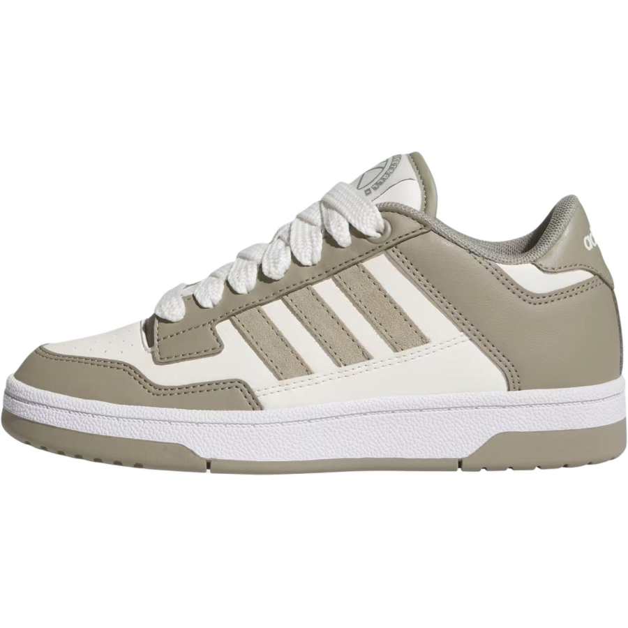 Adidas Adidas Rapid Court Slip Resistant Abrasion Resistant Low top Kids' Skateboarding Shoes Brown/White Teenagers