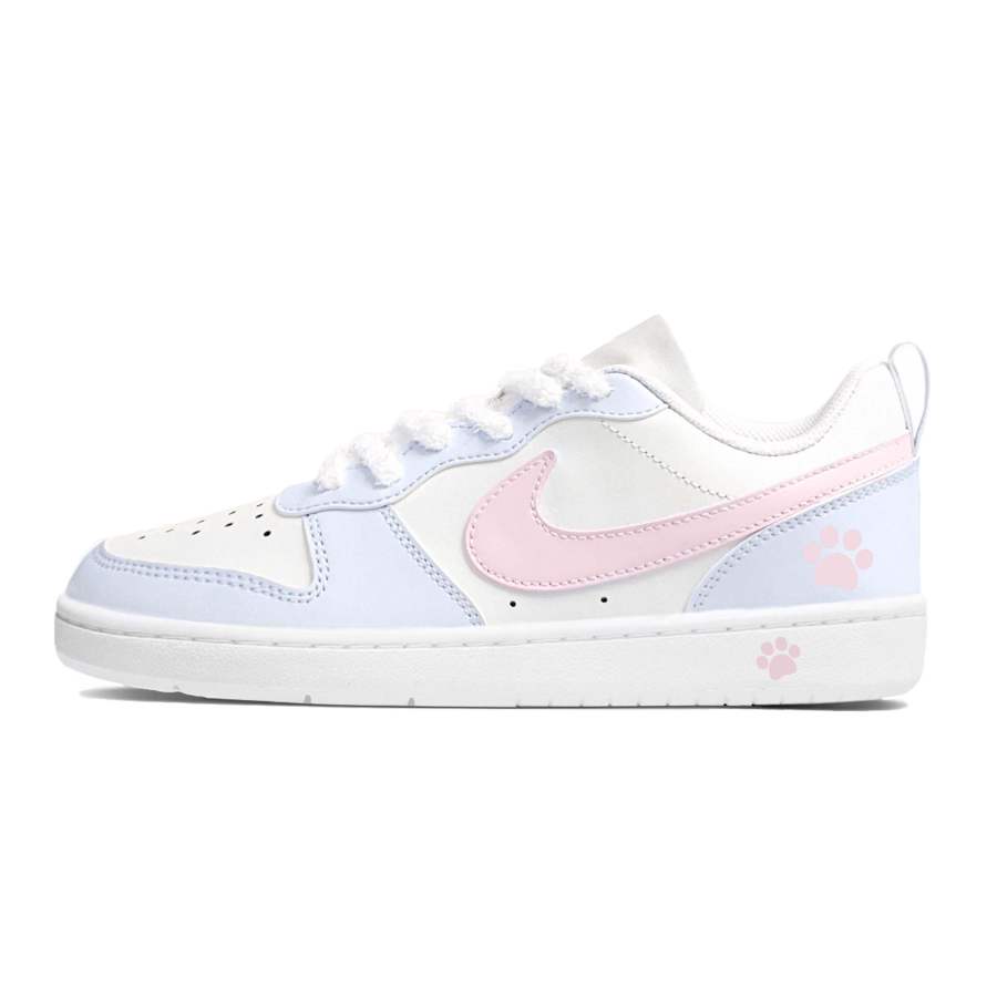 Nike Nike Court Borough Maris Sal Milk Puff Leather Abrasion Resistant Abrasion Resistant Low top Kids' Skateboarding Shoes