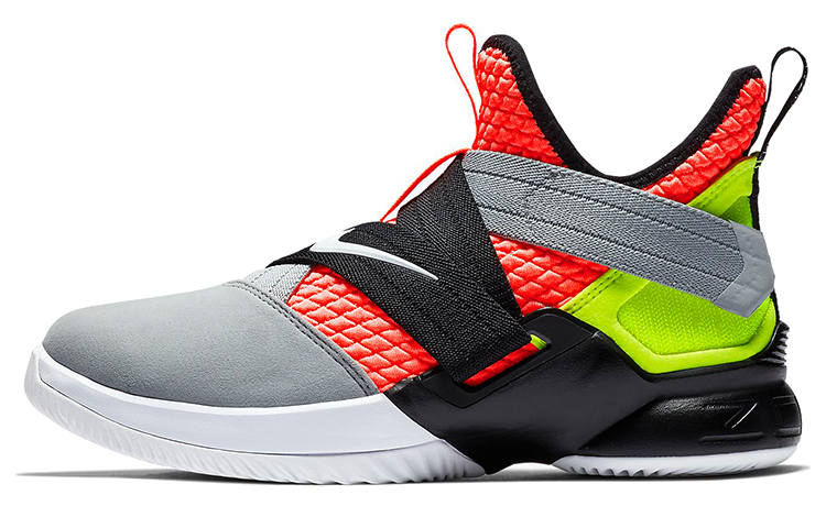 Nike Nike Zoom Soldier 12 Mid top Basketball Shoes Red Green Gray Unisex