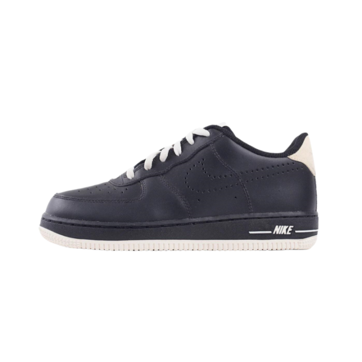 Nike Nike Air Force 1 Slip Resistant Abrasion Resistant Low top Kids' Skateboarding Shoes Dark Blue Black