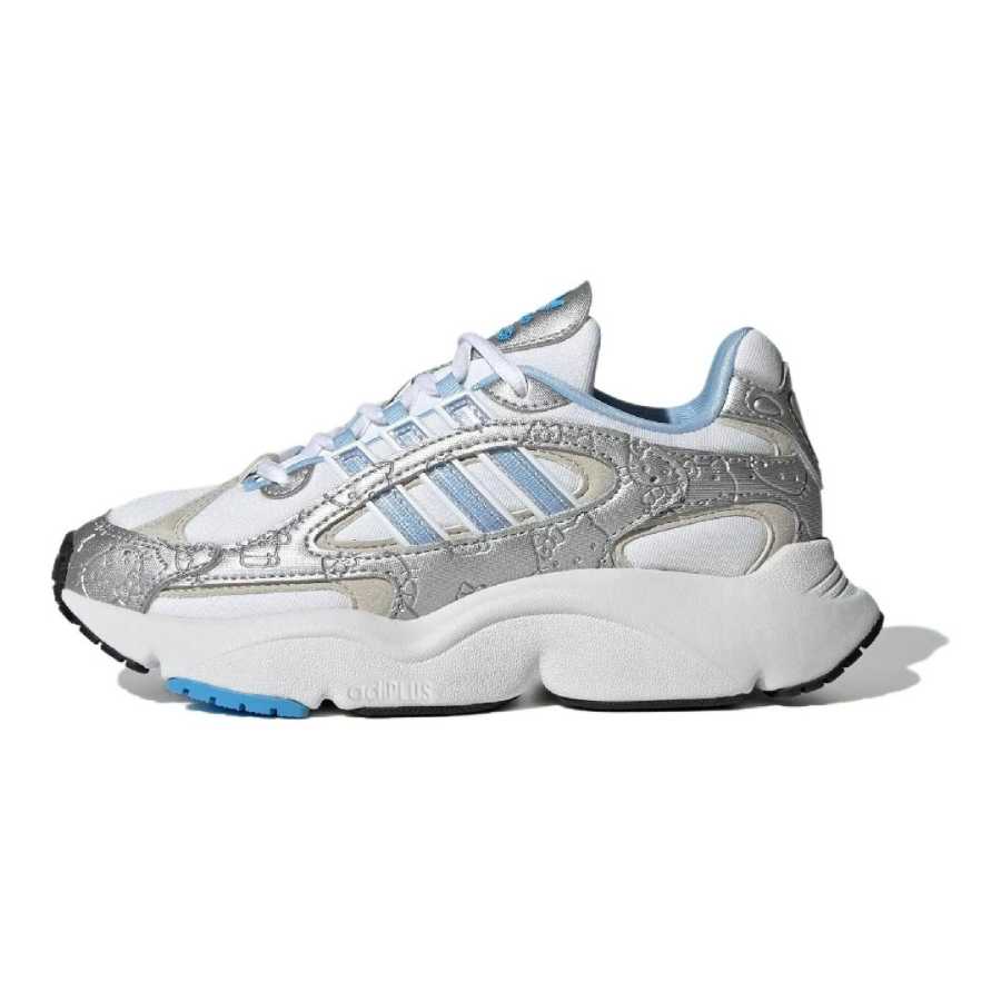 Adidas Originals Adidas Hello Kitty X Ozmillen Elastic Lace J 'White Glow Blue Grey'