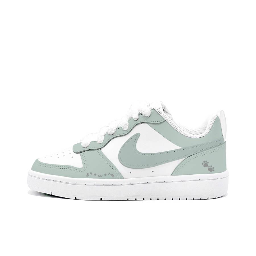 Nike Nike Court Borough Puppy Chatter Leather Low top Kids' Skateboarding Shoes Light Green