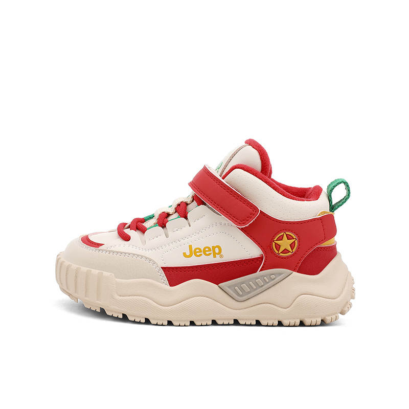 Jeep Synthetic Leather Thermal High top Kids Lifestyle Shoes China Red Kids'